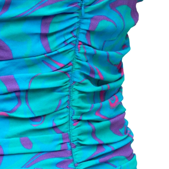 NWT WeWoreWhat Ronnie Draped Viscose Mini Dress retail $195 Size M - Picture 5 of 10